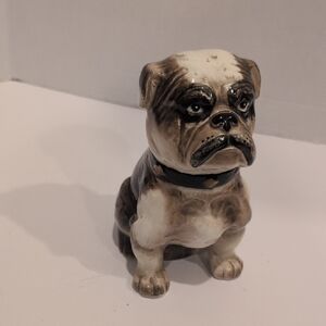 Vintage Mid Century Napco Bulldog Coin Piggy Bank